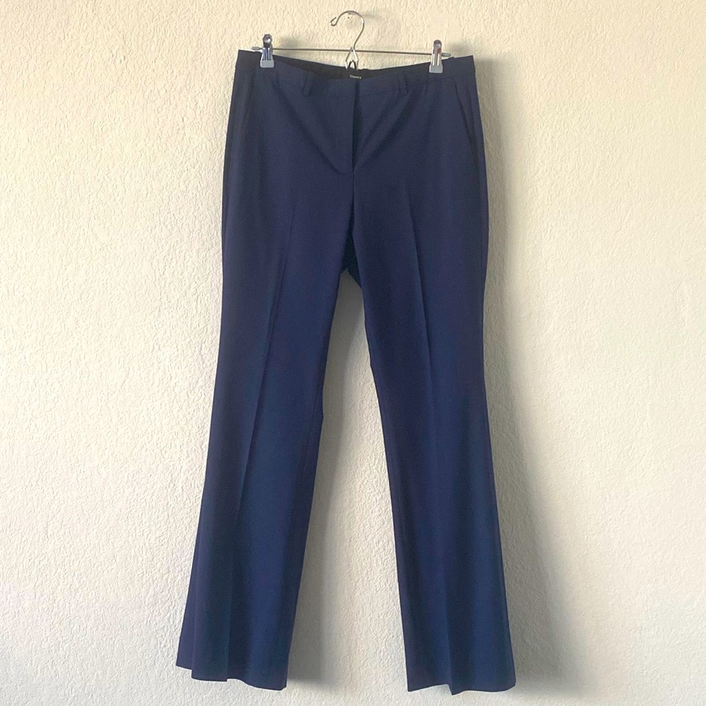 Theory Demetria 4 Pant - Women’s - Sz 10 - Navy/ Sea Blue